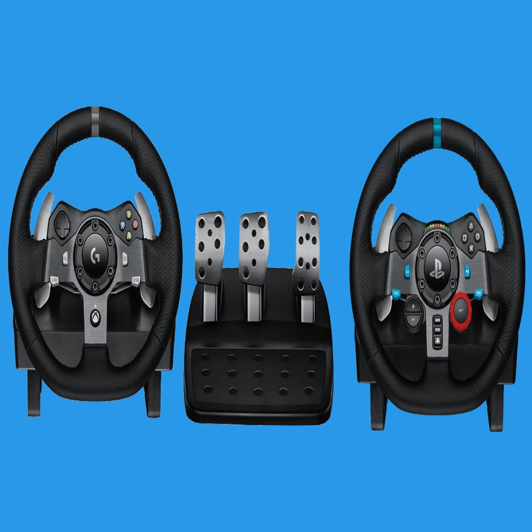  Logitech G920 Driving Force Racing Wheel and Floor