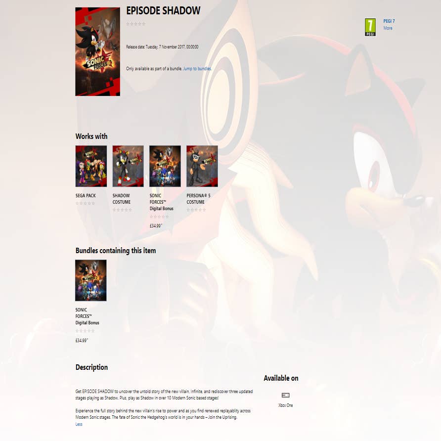  Sonic Forces: Bonus Edition - Xbox One : Sonic Forces - Bonus  Edition: Video Games