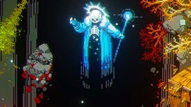 The Lich from video game Loop Hero levitating in the air