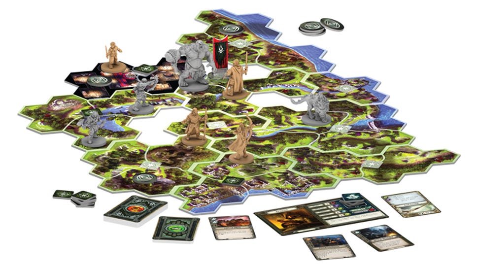 Lord of the Rings: Journeys in Middle-earth board game gameplay