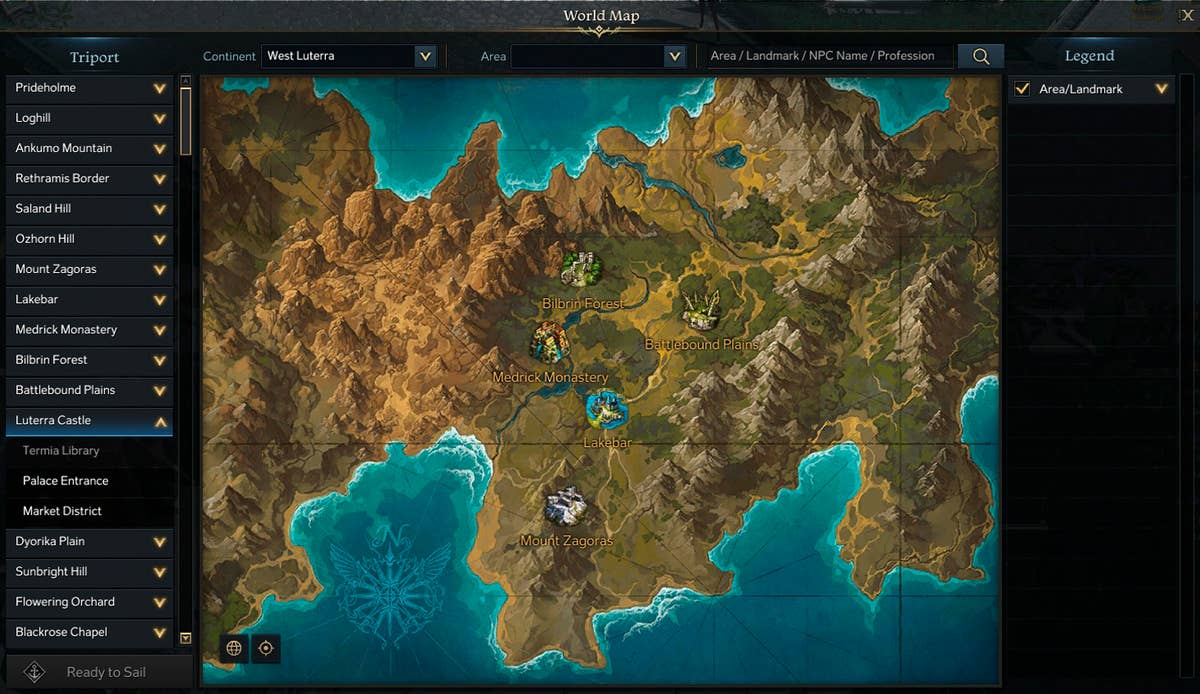 Lost Ark Map