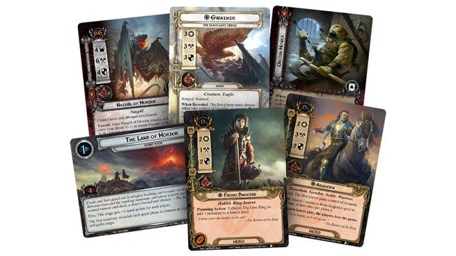 Lord of the Rings: The Card Game Frodo & co. cards