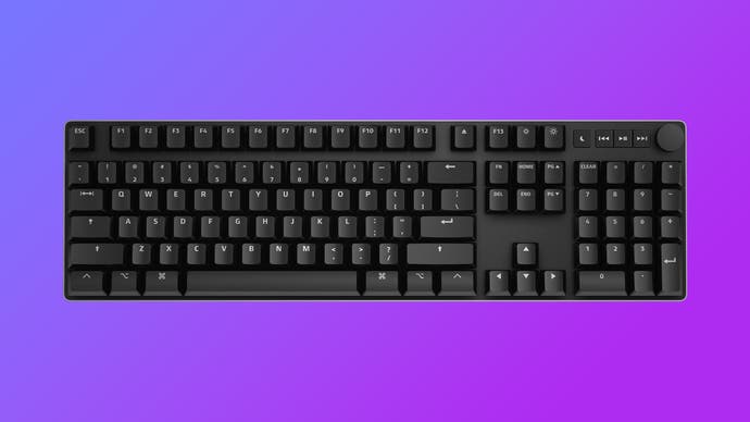 Механична клавиатура на клавиатурата на DAS, с оформление в пълен размер, силата на звука и Mac клавиши