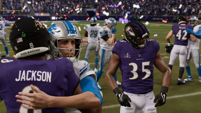 The end of our Super Bowl in Madden 24.