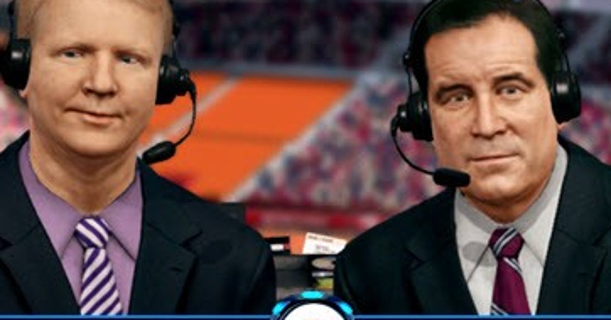 Madden NFL 13 screen shows Jim Nantz, Phil Simms as new commentary team