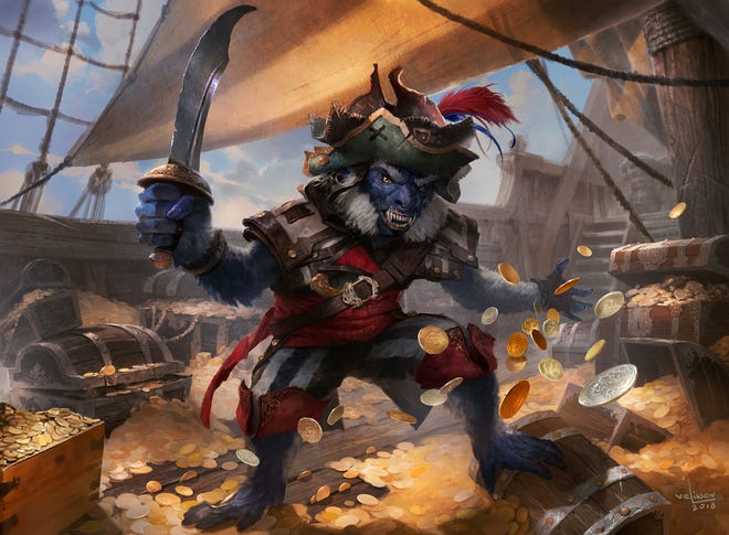 Breeches, Brazen Plunderer art from MTG Lost Caverns of Ixalan set