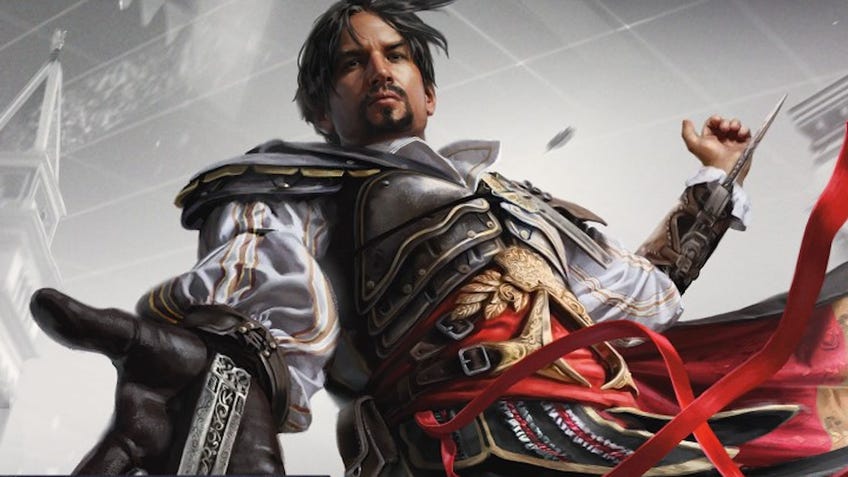 Assassin's Creed artwork from upcoming Magic: The Gathering booster packs