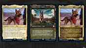 Dogmeat versions from Magic: The Gathering - Fallout crossover preview (October 19th)