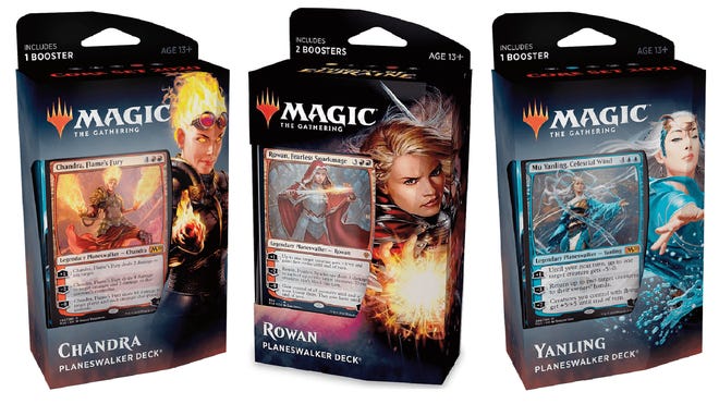Magic: The Gathering trading card game planeswalker decks