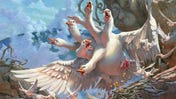 Magic: The Gathering’s 2024 sets teased at SDCC and it includes a colossal goose hydra