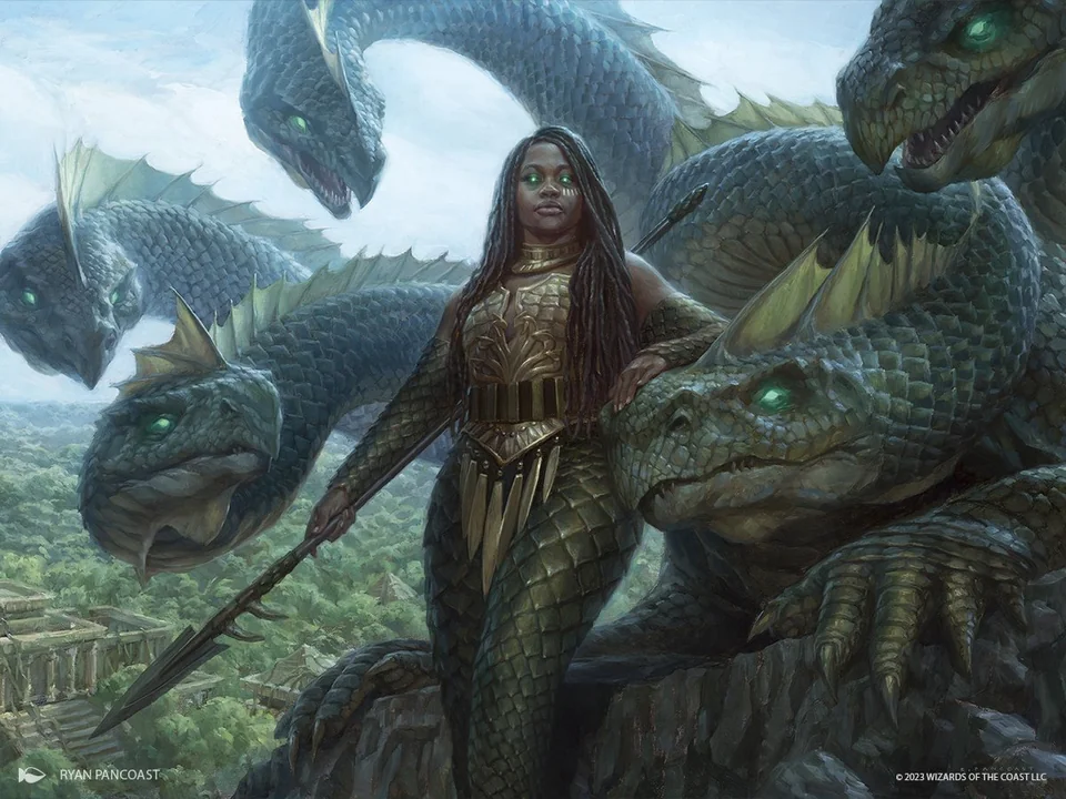 Magic The Gathering’s 2024 sets teased at SDCC and it includes a colossal goose hydra Dicebreaker