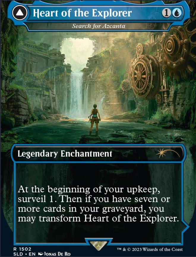 Heart of the Explorer (Search for Azcanta) Tomb Raider Secret Lair MTG