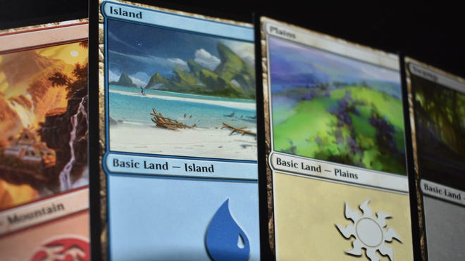 Magic: The Gathering trading card game land cards
