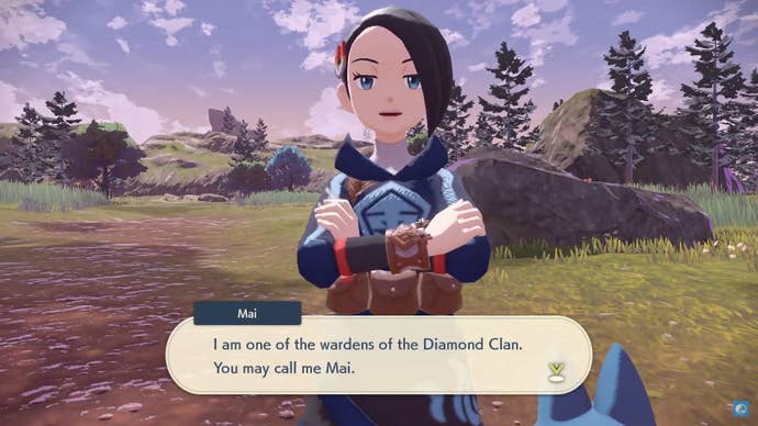 Mai of the Diamond Clan in Pokemon Legends: Arceus