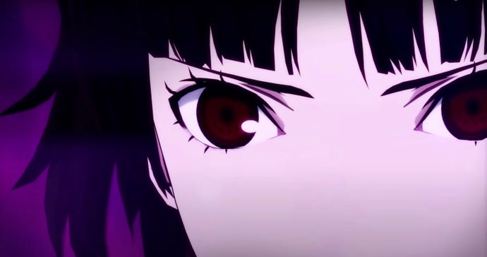 A close up of Makoto's face in Persona 5 Strikers.