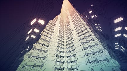 Endless impossible architecture in a Manifold Garden screenshot.