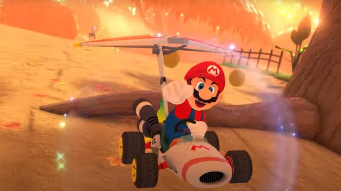 Mario Kart 8 heads to Maple Treeway.