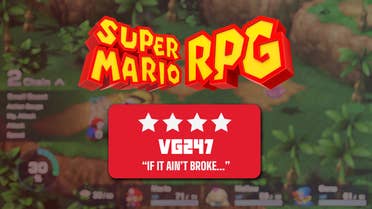 Super Mario RPG Remake review header image - five stars