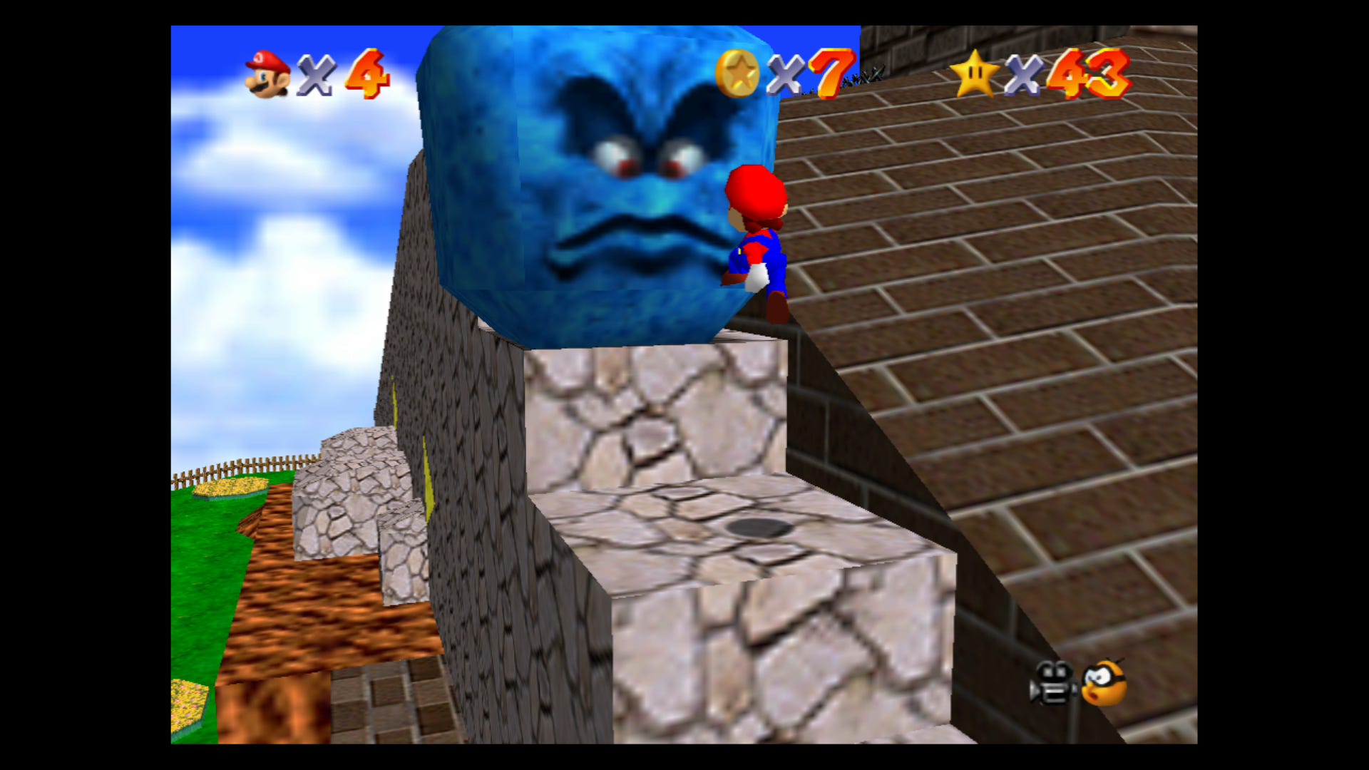 Partress Mario Super Mario 64: Whomp's Fortress Stars - Shoot into the Wild Blue ...