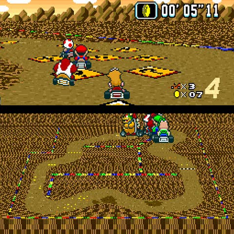 Super Mario Kart Super Nintendo Entertainment System (SNES) ROM
