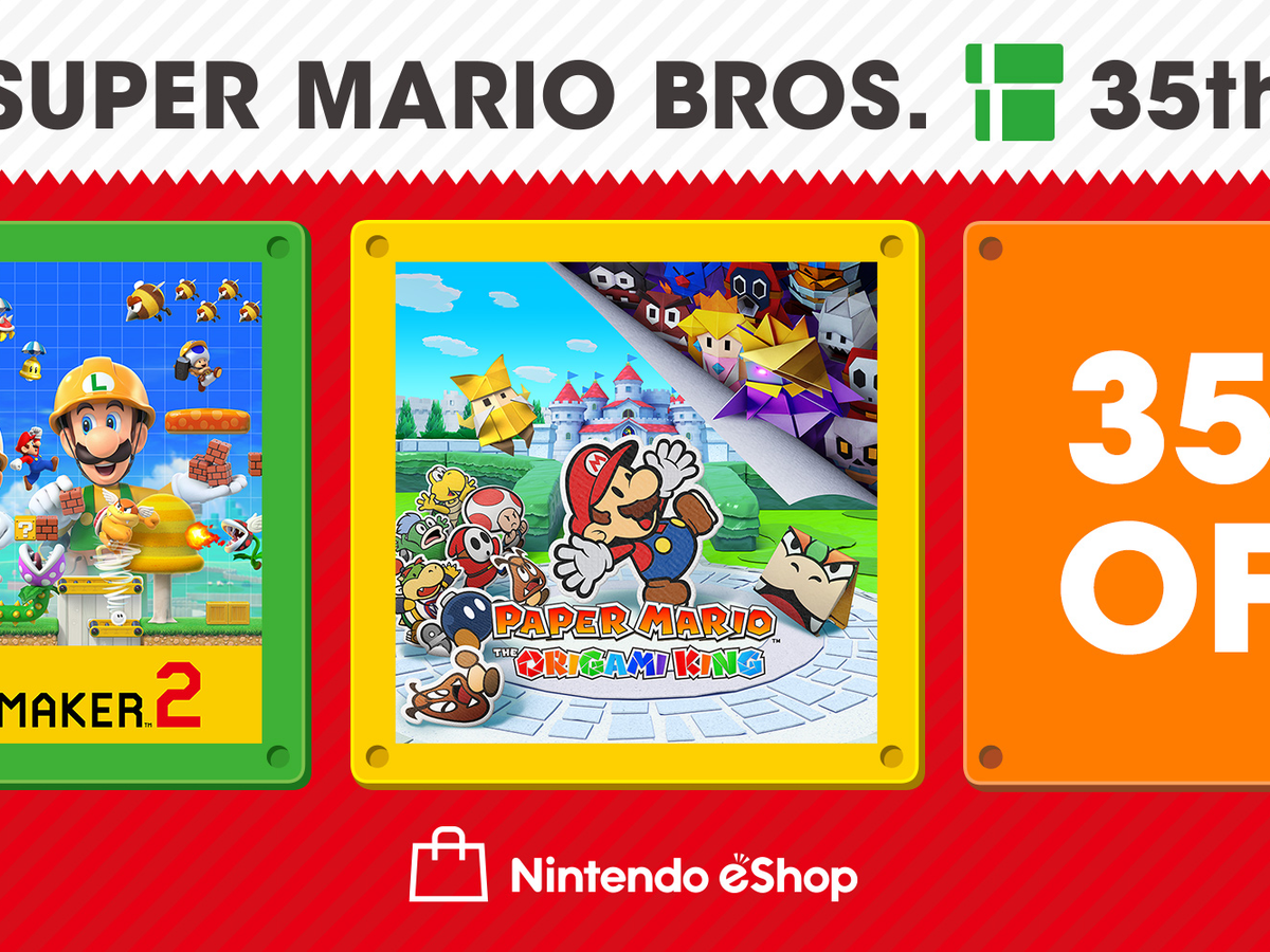 Mario Maker 2 and Paper Mario: The Origami King are 35% off at the Nintendo  eShop