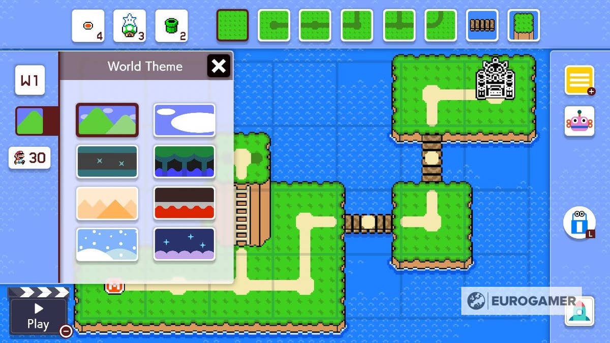 Super Mario Maker World Mario Maker 2's World Maker explained: How to access the map maker, change  themes, and play Super Worlds online | Eurogamer.net