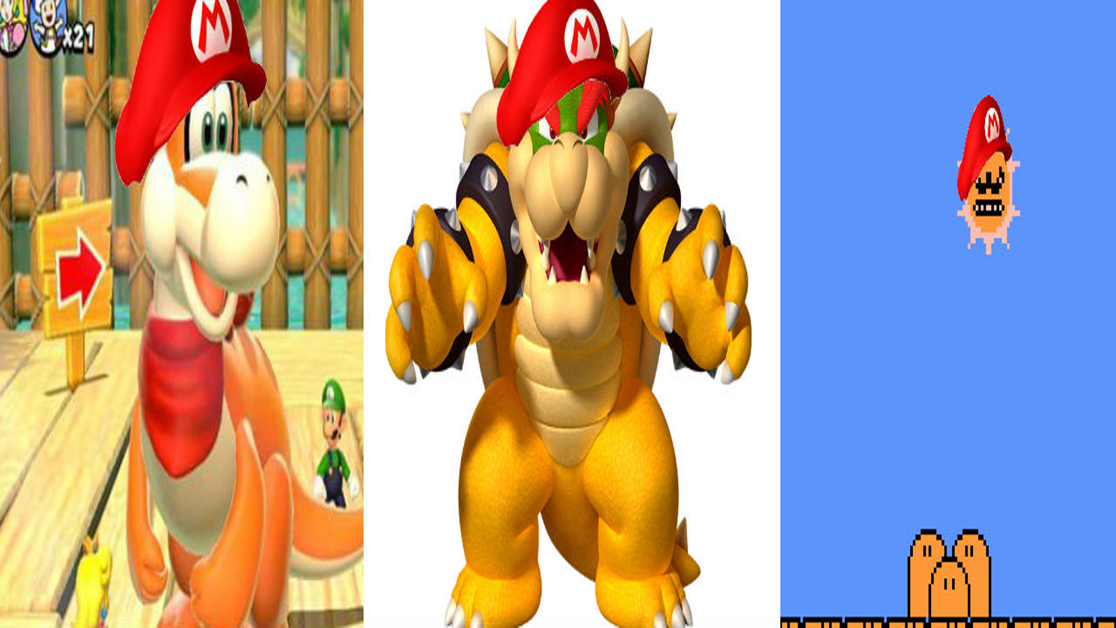 Mario: What If Mario vs Chrome Dino Game - Mario Bros. 
