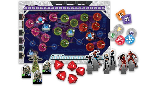 A layout image of Marvel D.A.G.G.E.R. components.