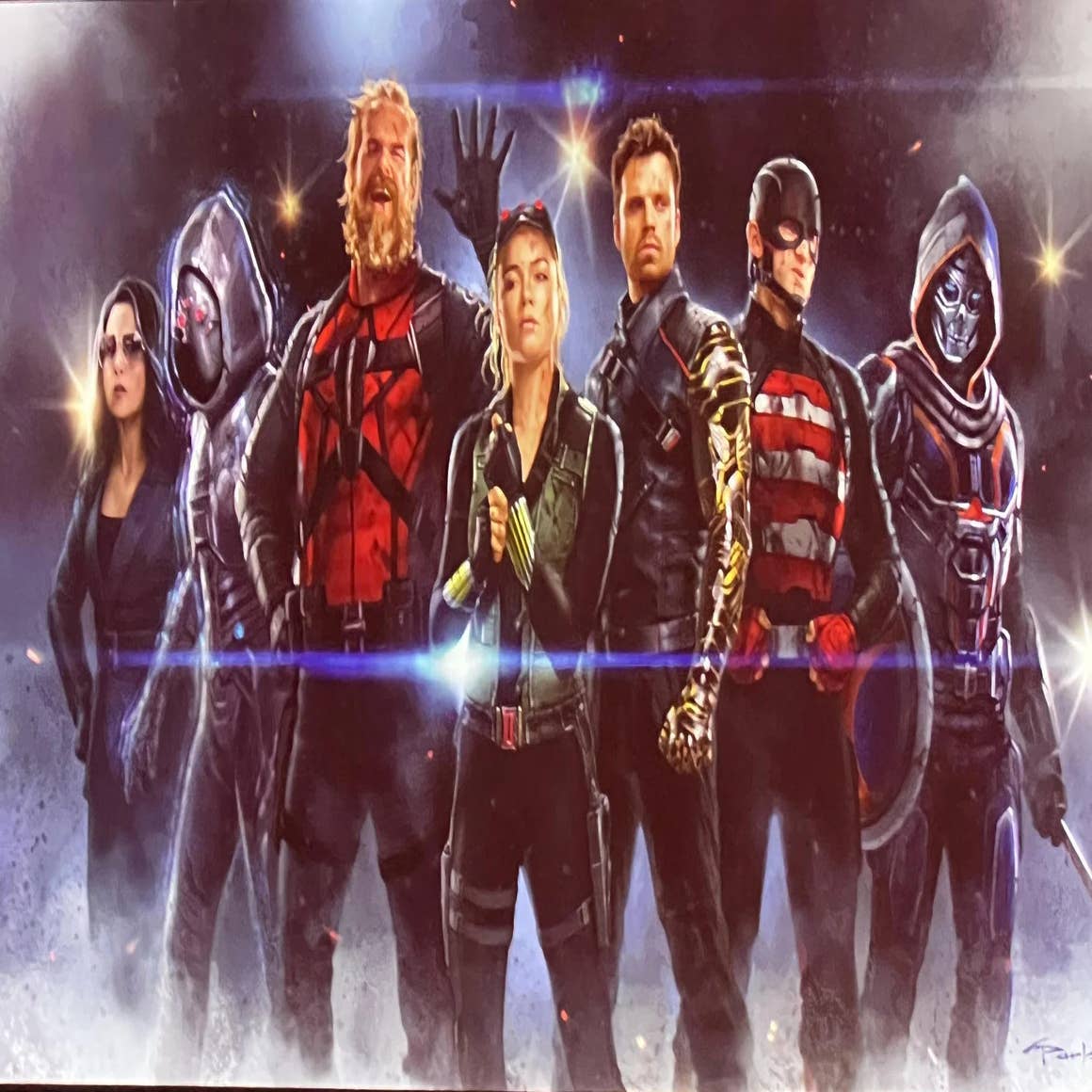 FOX Deadpool, Cable, Domino vs MCU Cap, Bucky, Hawkeye, Falcon