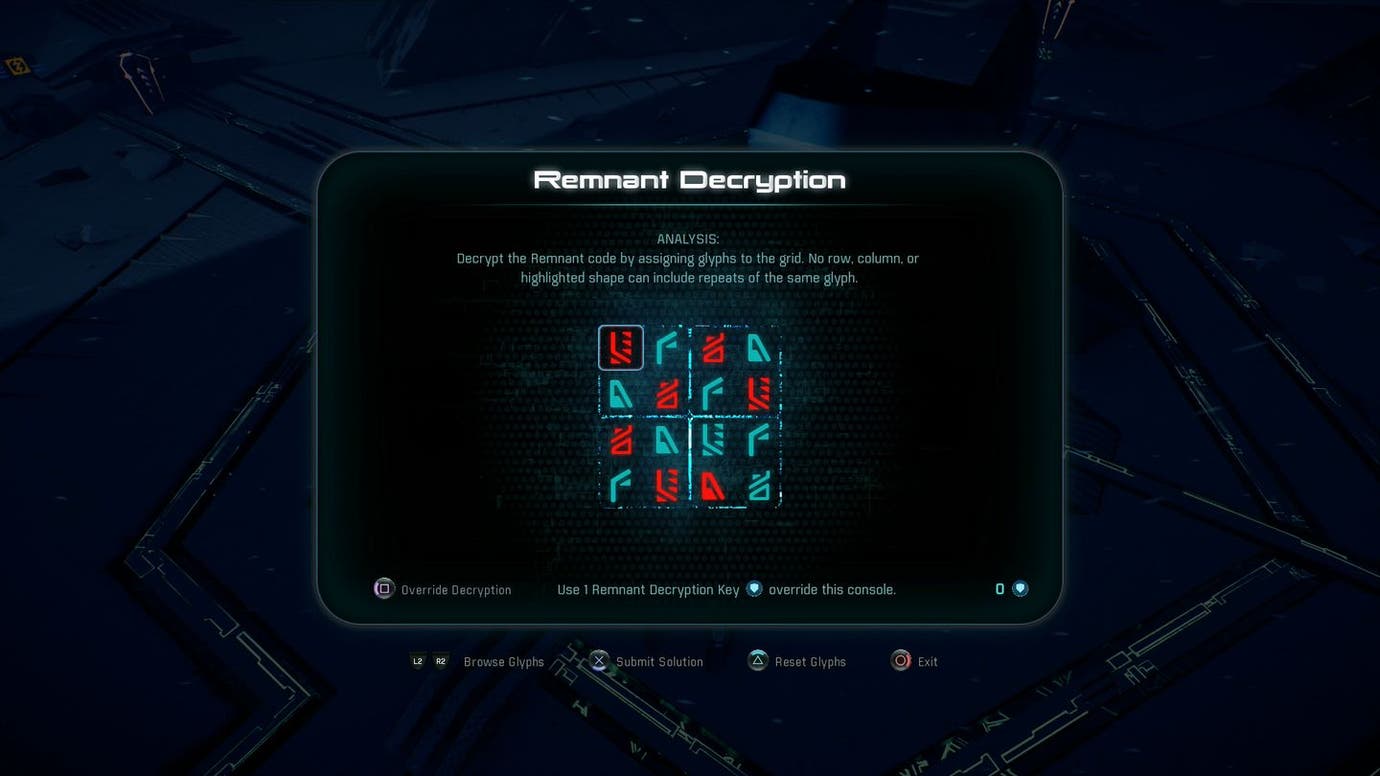 Mass Effect Andromeda - Remnant Decryption puzzle solutions, all ...