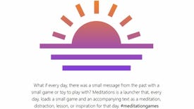 Meditations is a thought-of-the-day calendar for games
