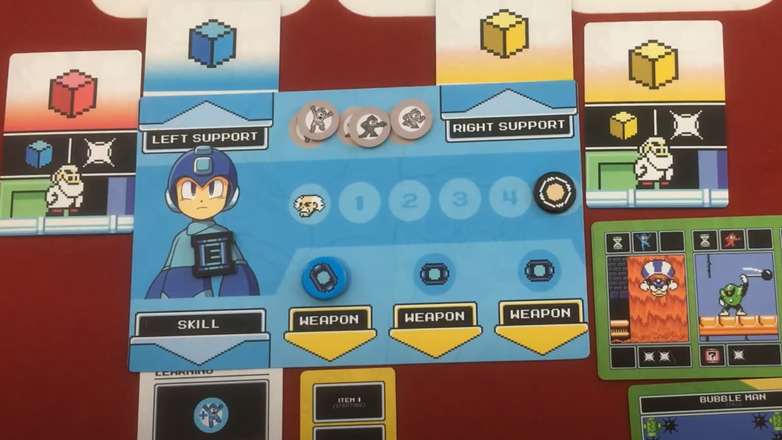 Mega Man Adventures is a co-op board game based on the first three