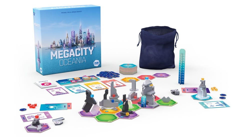 MegaCity: Oceania board game components