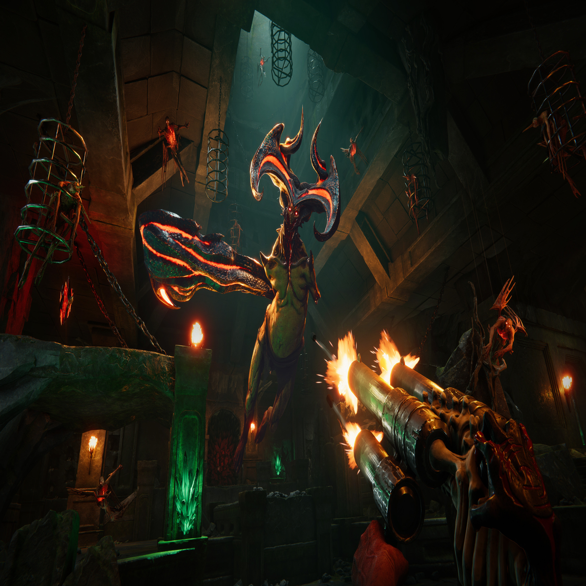 Rhythm shooter Metal: Hellsinger's first DLC Dream of the Beast