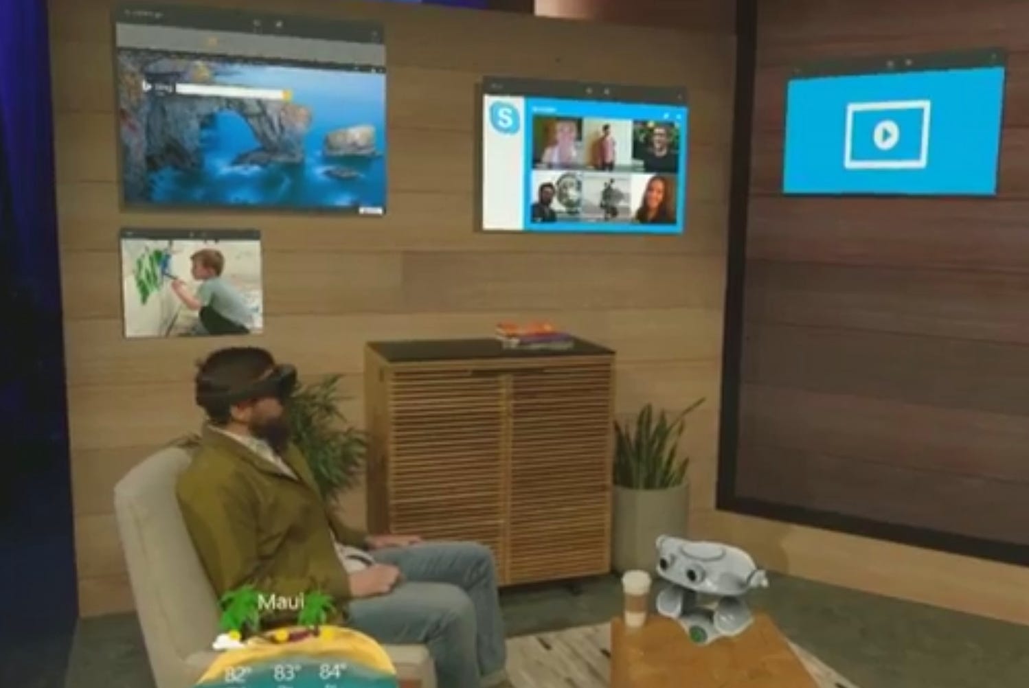 Microsoft demos Windows 10 hologram support