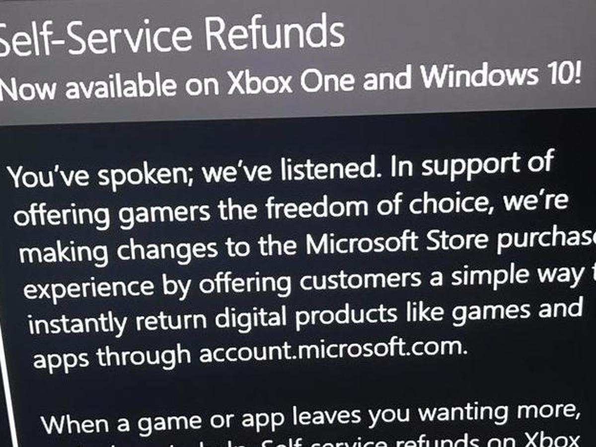 Tomaat aardappel neef Microsoft is adding self-service refunds for digital Xbox/Win10 games |  Eurogamer.net