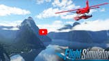 Průlet nad vylepšeným Novým Zélandem z Microsoft Flight Simulator, dokonce i s Hobitínem