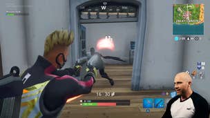 Fortnite - Simon Miller throws a tantrum like a massive, muscular baby