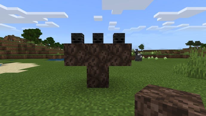 Minecraft يذبل بنية تفرخ التربة والجماجم ذبل