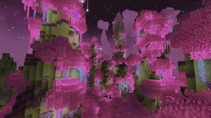 One of the End biomes in Minecraft added by the BetterEnd mod.