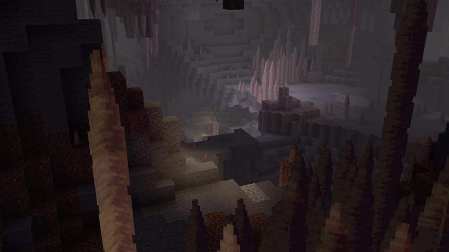 Minecraft 1.18 пещера с капчин