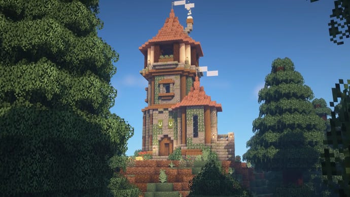 Будинок майстра в Minecraft, побудований YouTuber Zaypixel