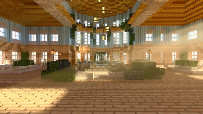 Minecraft světlo svítí okny s povoleným paprskem