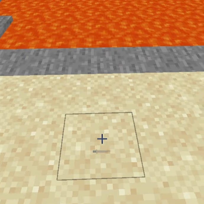 En del av processen för hastighetsbyggande en Nether-portal i Minecraft