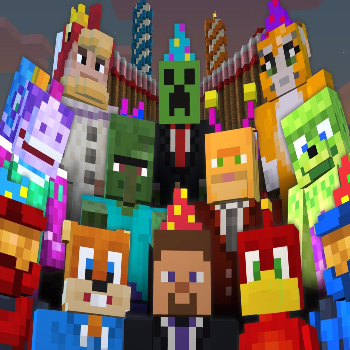 Minecraft Xbox 360 - Skin Pack 2 - All Skins Showcase 