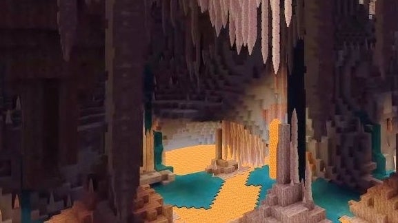 Minecraft s new cheese and spaghetti caves are seriously