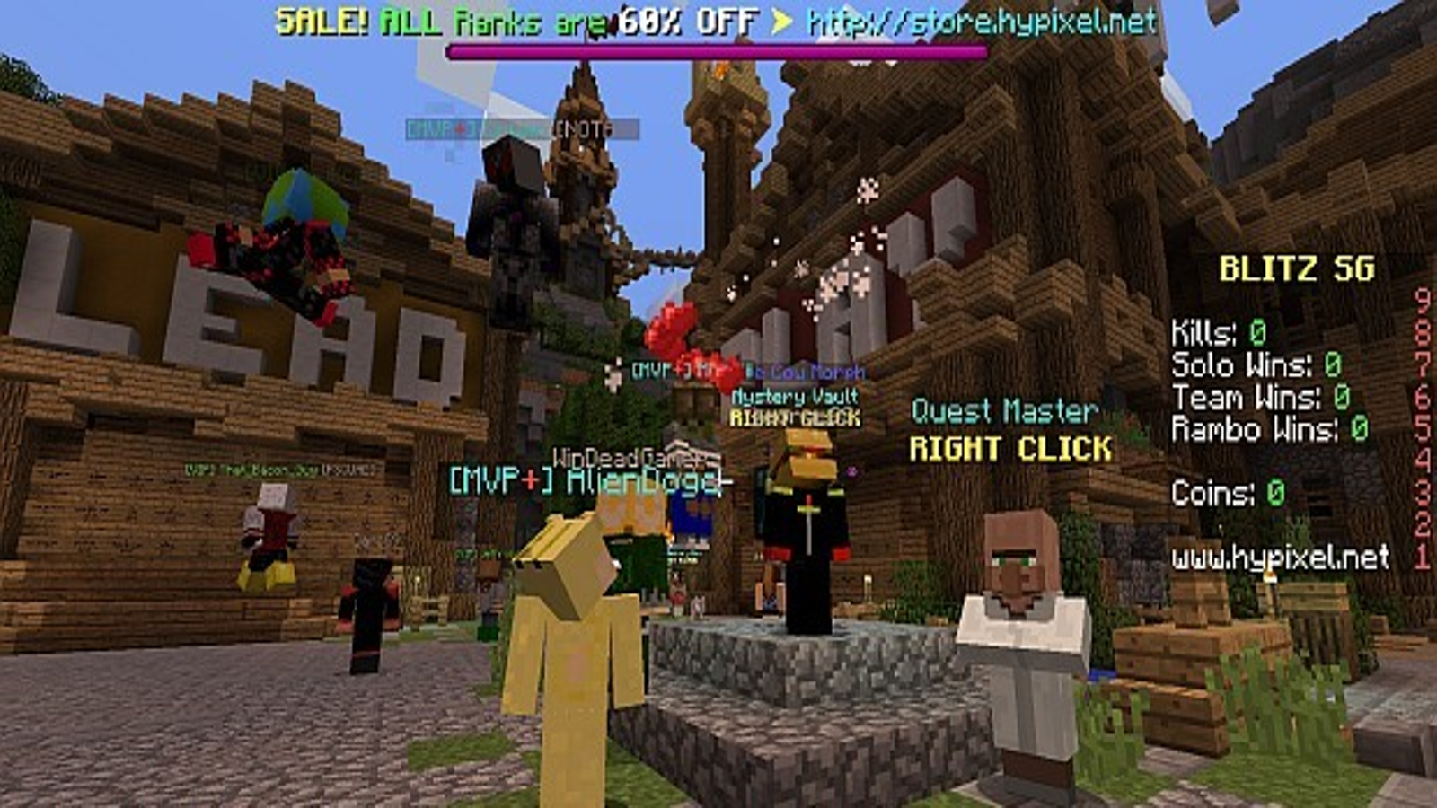 play minecraft minigames with you on any server