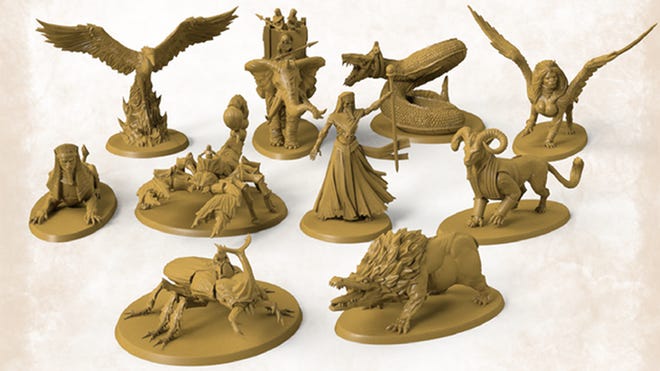 Miniatures Kemet: Blood and Sand board game