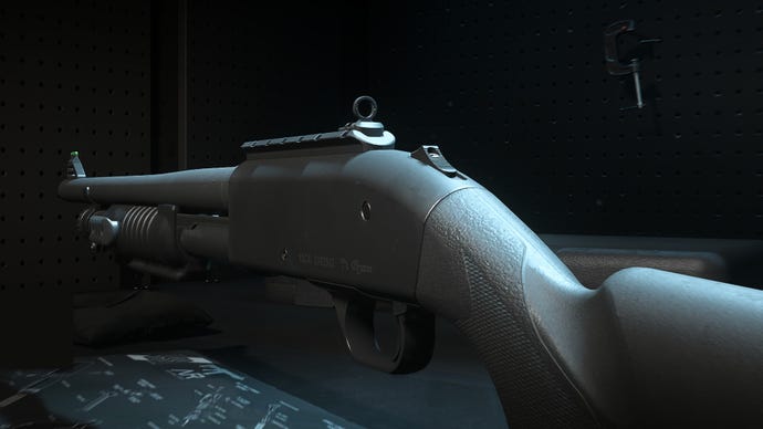 A close-up of the Bryson 800 Shotgun in the Modern Warfare 2 Gunsmith screen.