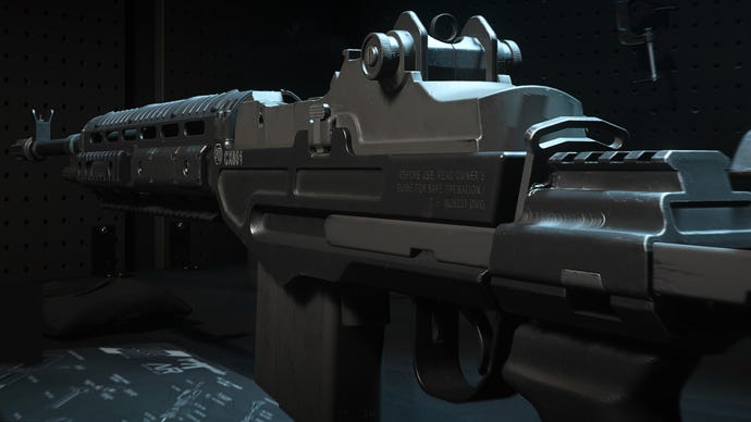 A close-up of the EBR-14 Marksman Rifle in the Modern Warfare 2 Gunsmith screen.